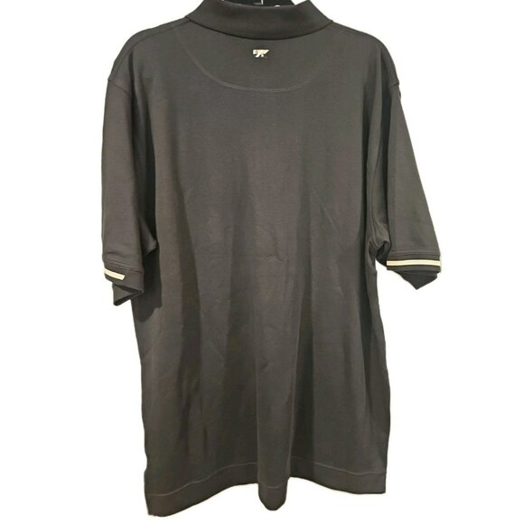 Cutter & Buck Sport Fit India LRG Men Golf Shirt Black Preppy Old Money Casual - Picture 4 of 9